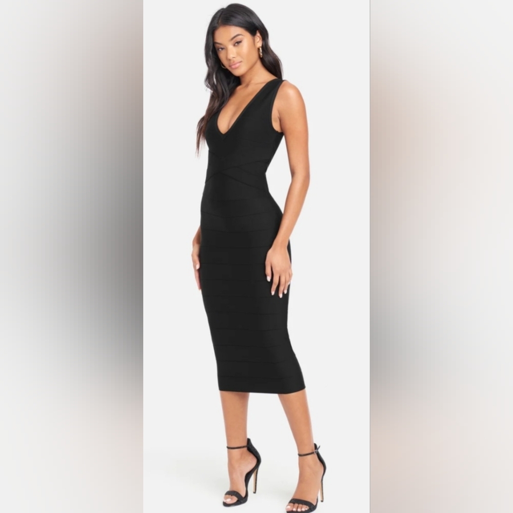 bebe Bandage Midi Dress XS - Picture 2 of 8